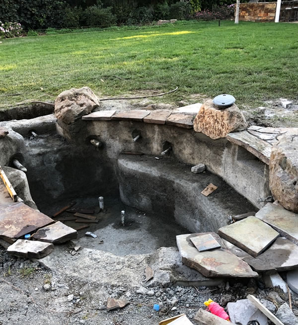 Hole dug for the Jacuzzi Hot Tub, Woodland Hills CA