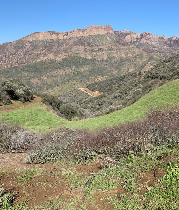 Before - a vast undeveloped area, Malibu, CA