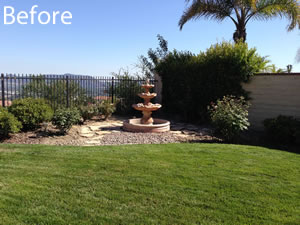 Pondless Waterfall in Burbank CA - Before