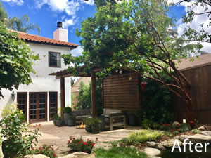 Outdoor Living Area in Encino, CA - After