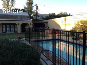 Koi Pond in Sherman Oaks CA - Before Koi Pond in Sherman Oaks CA - Before