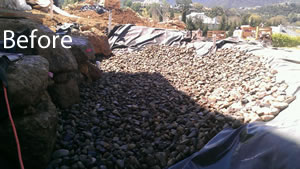 Koi Pond in Thousand Oaks CA - Before